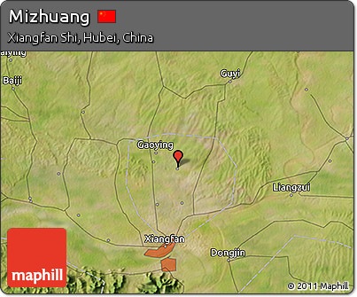 Satellite 3D Map of Mizhuang