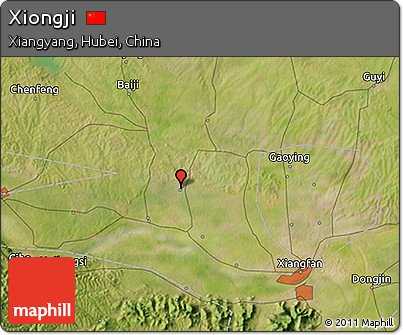 Satellite 3D Map of Xiongji