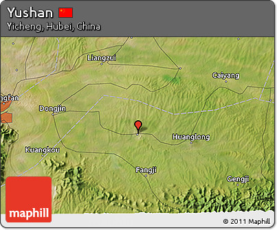 Satellite 3D Map of Yushan