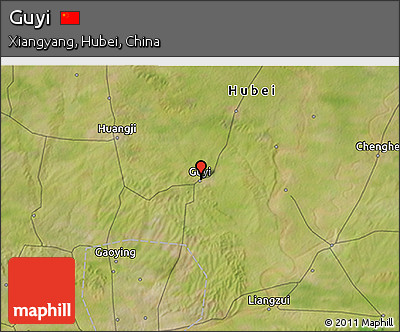 Satellite 3D Map of Guyi