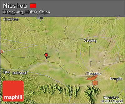 Satellite 3D Map of Niushou