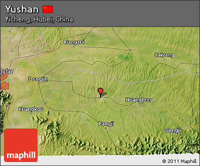 Satellite 3D Map of Yushan