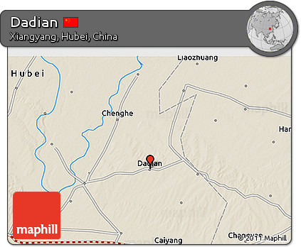 Shaded Relief 3D Map of Dadian