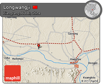Shaded Relief 3D Map of Longwangji