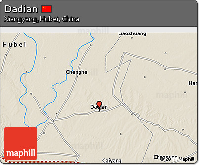 Shaded Relief 3D Map of Dadian