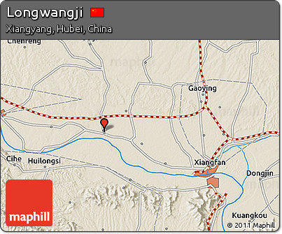 Shaded Relief 3D Map of Longwangji