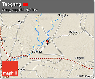 Shaded Relief 3D Map of Taogang