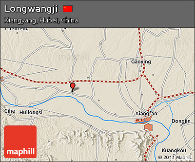 Shaded Relief 3D Map of Longwangji