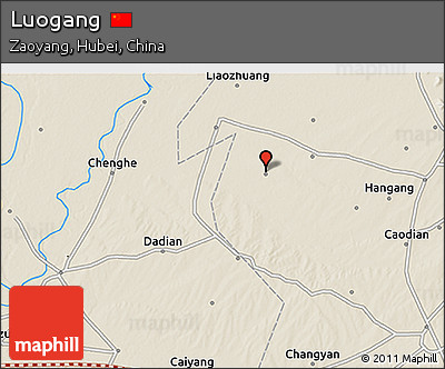 Shaded Relief 3D Map of Luogang