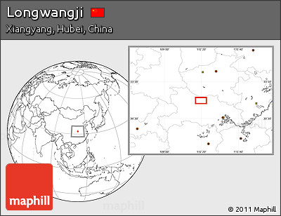 Blank Location Map of Longwangji