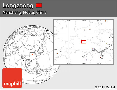 Blank Location Map of Longzhong