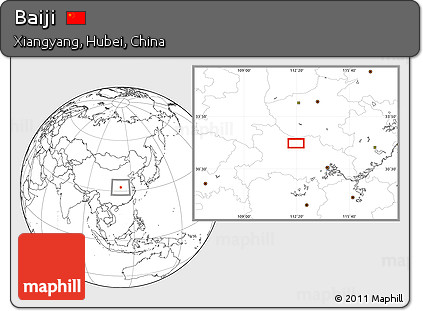 Blank Location Map of Baiji