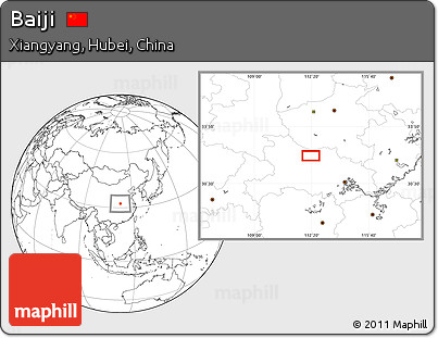 Blank Location Map of Baiji