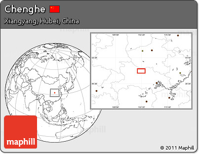 Blank Location Map of Chenghe