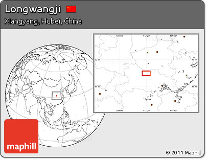 Blank Location Map of Longwangji