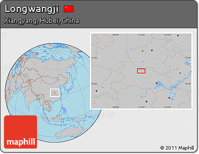Gray Location Map of Longwangji
