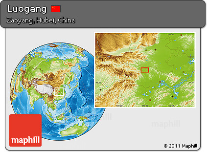 Physical Location Map of Luogang