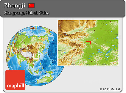 Physical Location Map of Zhangji