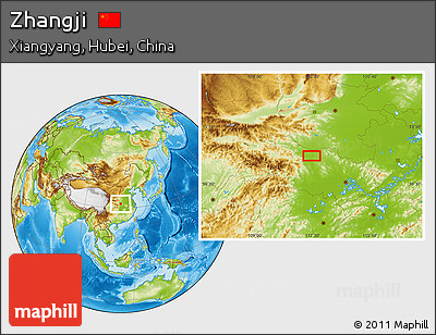 Physical Location Map of Zhangji