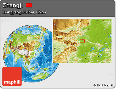 Physical Location Map of Zhangji