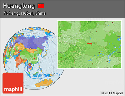 Political Location Map of Huanglong