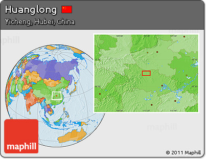 Political Location Map of Huanglong