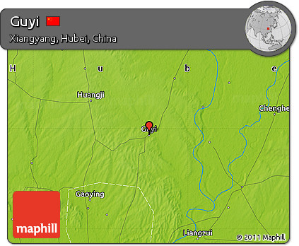 Physical Map of Guyi