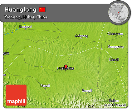 Physical Map of Huanglong