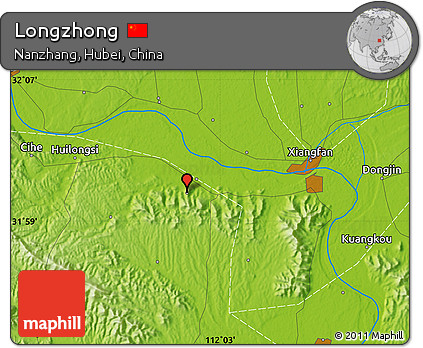 Physical Map of Longzhong