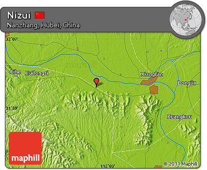 Physical Map of Nizui