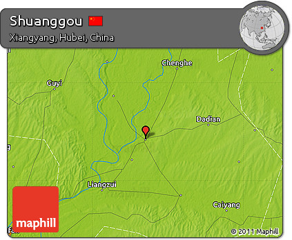 Physical Map of Shuanggou