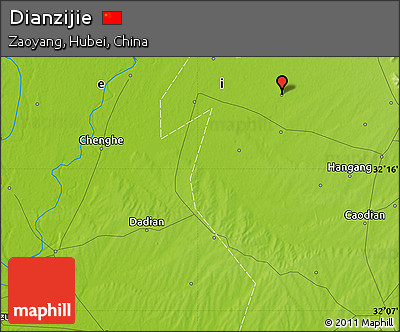 Physical Map of Dianzijie