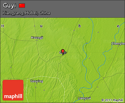 Physical Map of Guyi