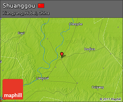 Physical Map of Shuanggou
