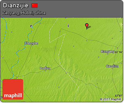 Physical Map of Dianzijie