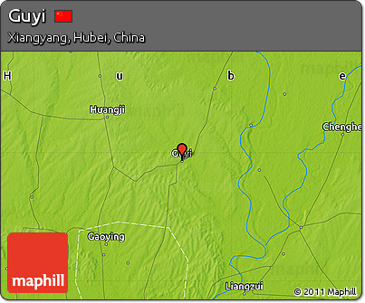 Physical Map of Guyi
