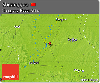 Physical Map of Shuanggou