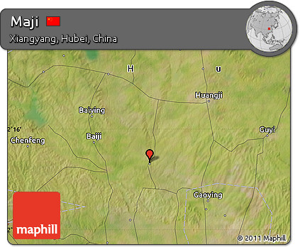 Satellite Map of Maji