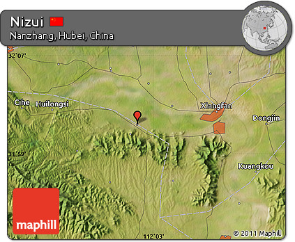 Satellite Map of Nizui