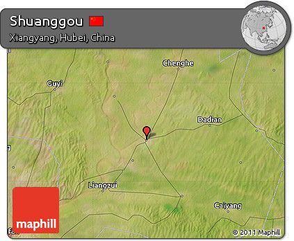 Satellite Map of Shuanggou