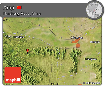 Satellite Map of Xinji