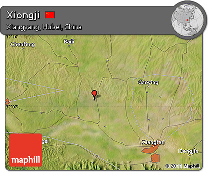 Satellite Map of Xiongji