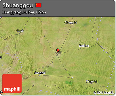 Satellite Map of Shuanggou