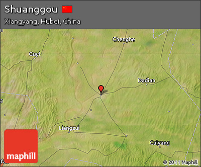 Satellite Map of Shuanggou