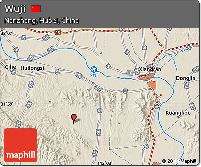 Shaded Relief Map of Wuji