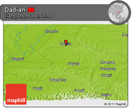 Physical Panoramic Map of Dadian