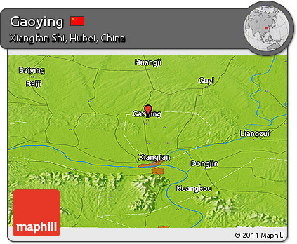 Physical Panoramic Map of Gaoying