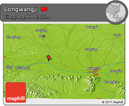 Physical Panoramic Map of Longwangji