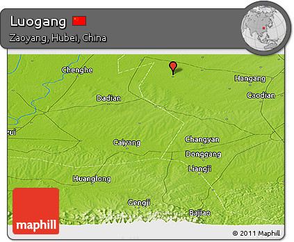 Physical Panoramic Map of Luogang