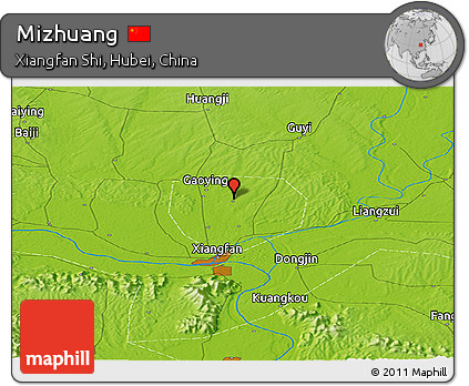 Physical Panoramic Map of Mizhuang